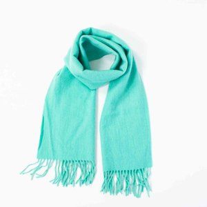 Marc Jacobs Mint Green Cashmere Scarf with Fringe